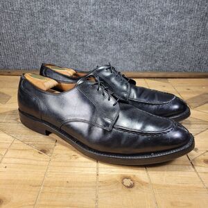 Allen Edmonds Mens Bradley Oxford SZ‎ 14B Narrow Split Toe Blucher Black Leather